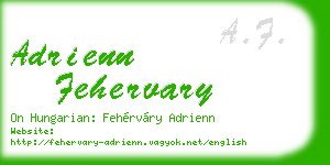 adrienn fehervary business card